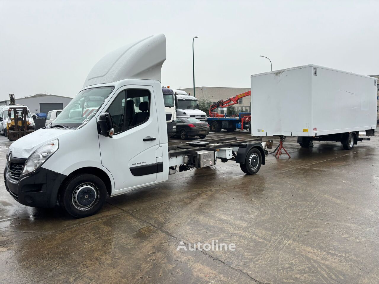 Renault Master 160dCi. LKW 3500kg. Klima. Mit Anhänger. box truck < 3.5t