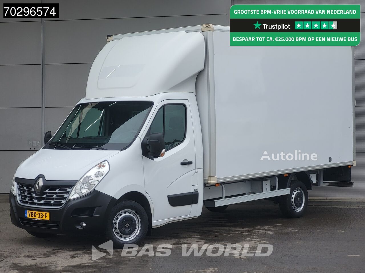 Автофургон < 3.5т Renault Master 170PK Bakwagen Achterdeuren Lat om Lat Airco Cruise Euro6 - Autoline