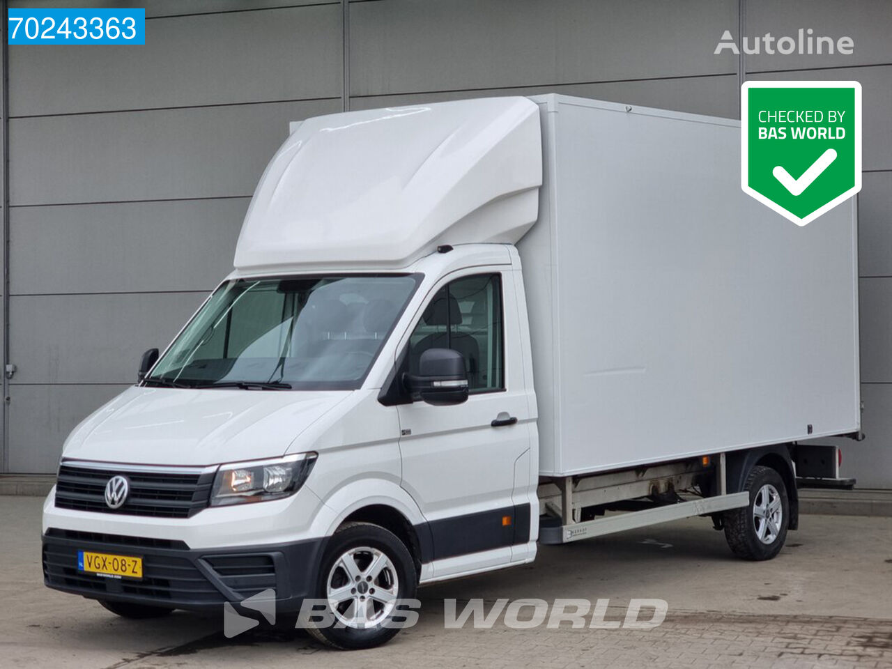 автофургон < 3.5т Volkswagen Crafter Bakwagen met achterdeuren Camera Airco Cruise Koffer Meu