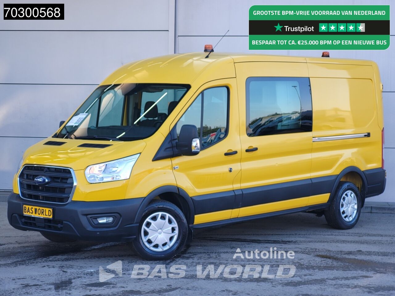 Легковой фургон Ford Transit 130pk Dubbel Cabine 2x Schuifdeur L3H2 Trekhaak Airco Cr - Autoline