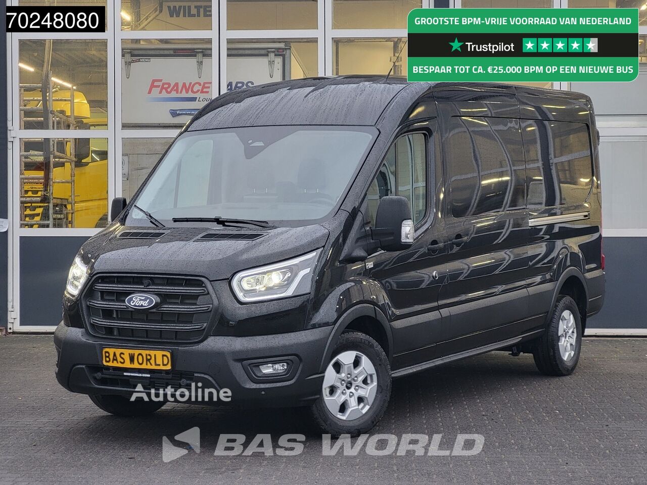 fourgonnette Ford Transit 165pk Automaat 2025 model Dubbele schuifdeur L3H2 ACC 36 neuve