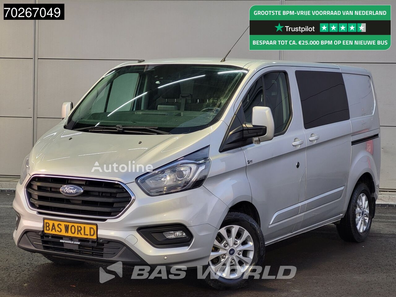 Ford Transit Custom 130PK Automaat Dubbel Cabine L1H1 ACC Camera Trek furgoneta pequeña