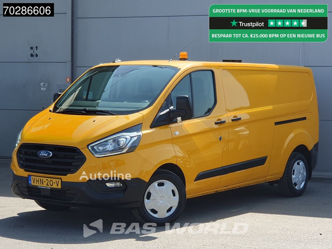 Ford Transit Custom 130PK Automaat L2H1 LED Trekhaak Airco Cruise Cam car-derived van for sale | Autoline TZ Ford Transit Custom 130PK Automaat L2H1 LED Trekhaak Airco Cruise Cam car-derived van - Autoline