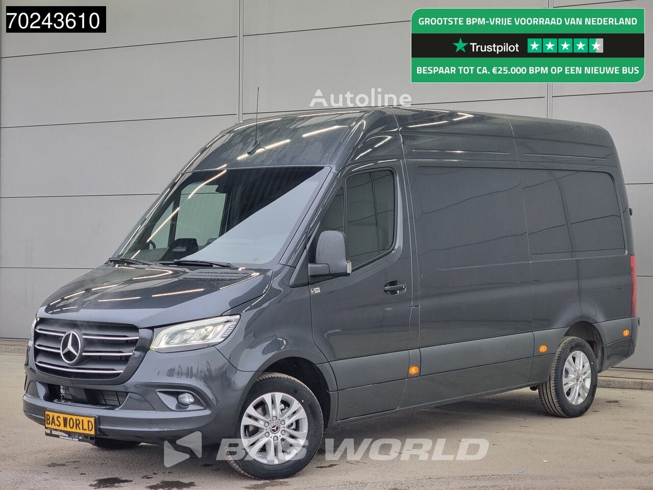 jauns Mercedes-Benz Sprinter 319 CDI Automaat L2H2 2025model ACC LED Navi Camera Vel vieglais furgons