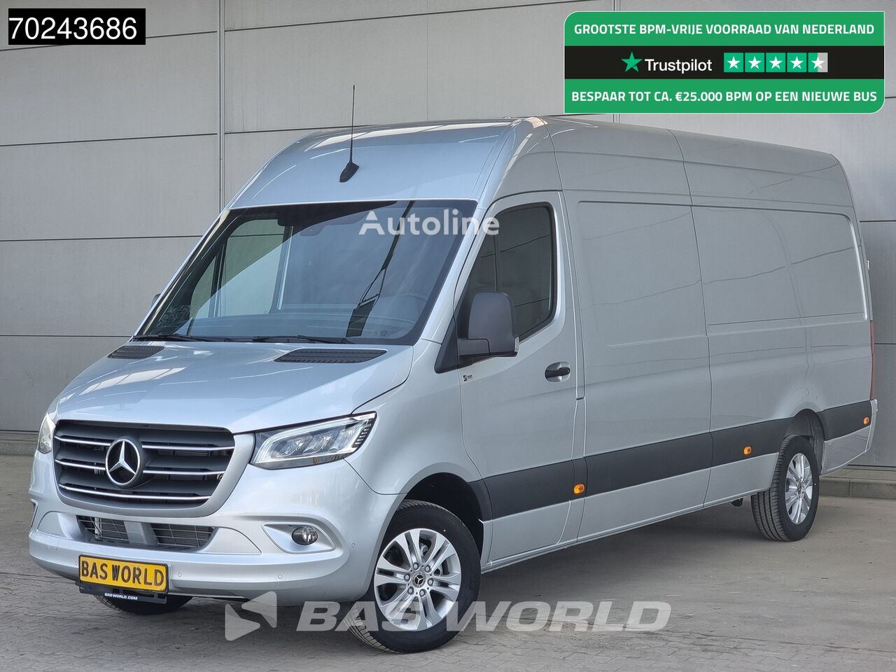 Mercedes-Benz Sprinter 319 CDI Automaat L3H2 10''Navi Airco Cruise LED Camera  laki furgon