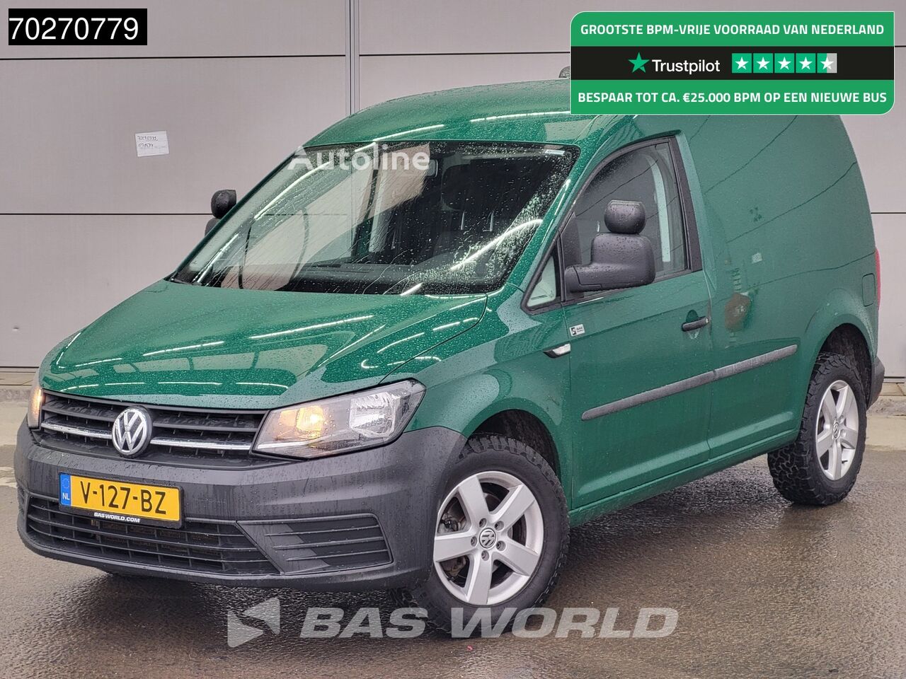 fourgonnette Volkswagen Caddy 120pk 4x4 Euro 6 Airco Cruise Parkeersensoren Trekhaak 4Mo