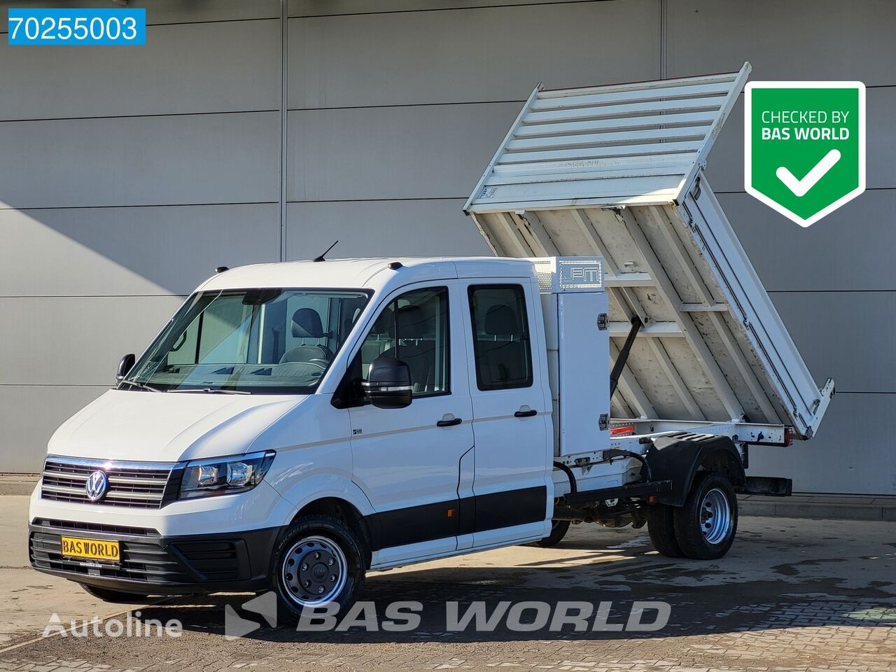 Volkswagen Crafter 177pk Kipper Dubbel Cabine met kist 3500kg trekhaak Airc személyautóból átalakított kisteherautó