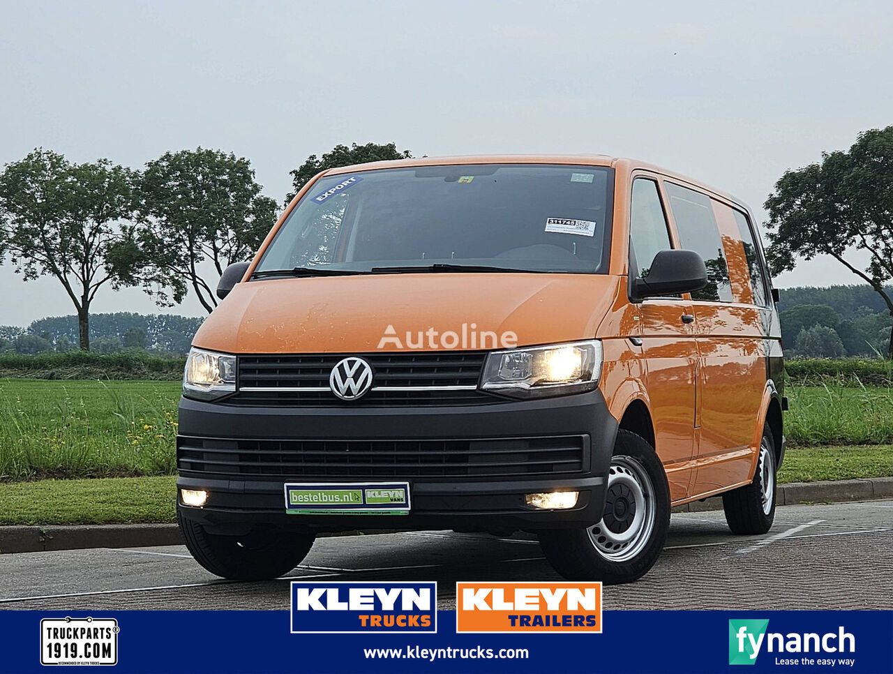 سيارة نقل بضائع صغيرة Volkswagen TRANSPORTER 2.0 TDI l2 dubbel cabine ac!