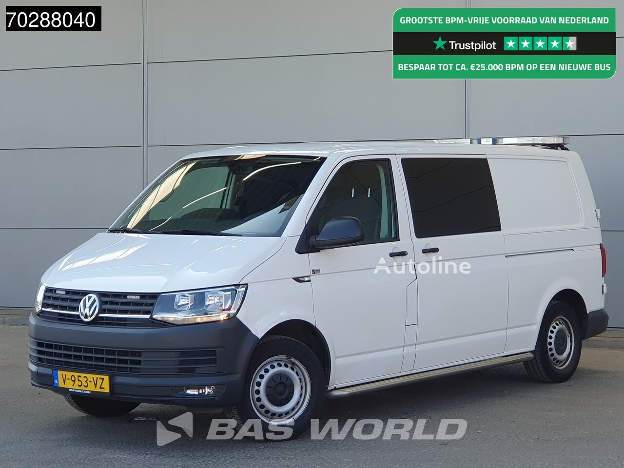 Fourgonnette Volkswagen Transporter 150PK Dubbel Cabine Automaat L2H1 Navi Trekhaak Airc - Autoline