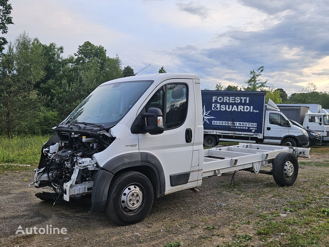 poškozený nákladní vozidlo podvozek < 3.5t FIAT Ducato 130 D 39000Km ! Rama Pod Zabudowę ! Klima  !