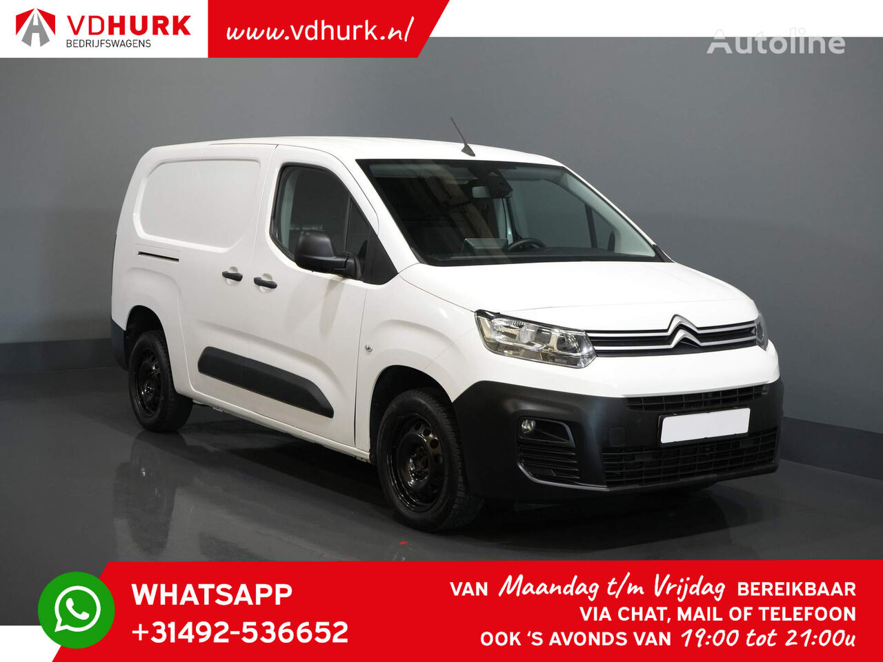 الميكروباصات شاحنة مقفلة Citroen Berlingo 1.2 BENZINE 130 pk Aut. L2 3 pers./ Carplay/ Stoelverw