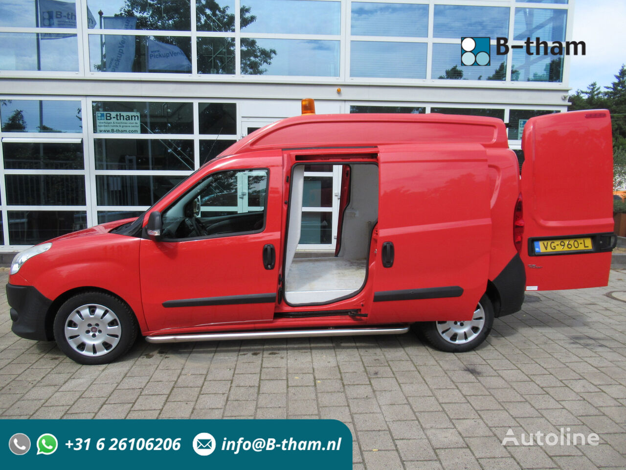 FIAT Doblo Cargo XL 1.6 MultiJet 77KW Maxi Lang Hoog 2 x Schuifdeu closed box van for sale Netherlands Rheden QL35915