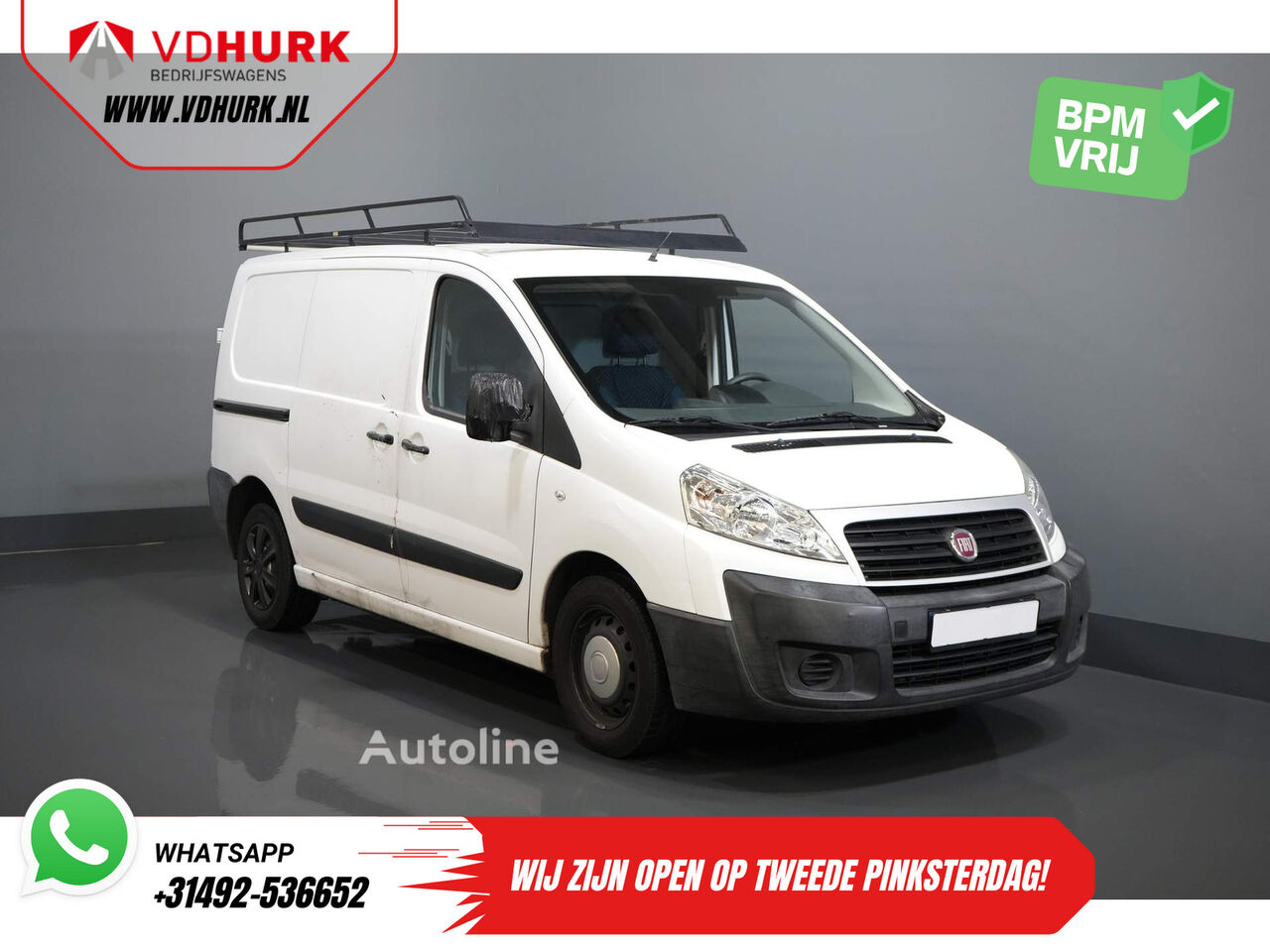 Купить микроавтобус фургон FIAT Scudo 1.6 MJ 90 pk EXPORT ONLY APK 04-'26/ Imperiaal/ Airco/ Tre | Autoline GE Микроавтобус фургон FIAT Scudo 1.6 MJ 90 pk EXPORT ONLY APK 04-'26/ Imperiaal/ Airco/ Tre - Autoline
