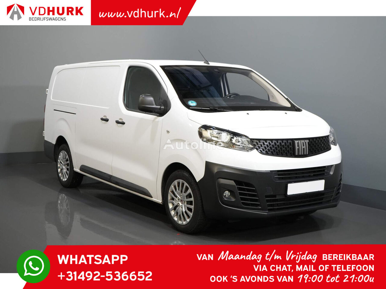 FIAT Scudo 2.0 MJ 145 pk Aut. L3 CarPlay/ Climate/ Camera/ Cruise/ Na closed box van