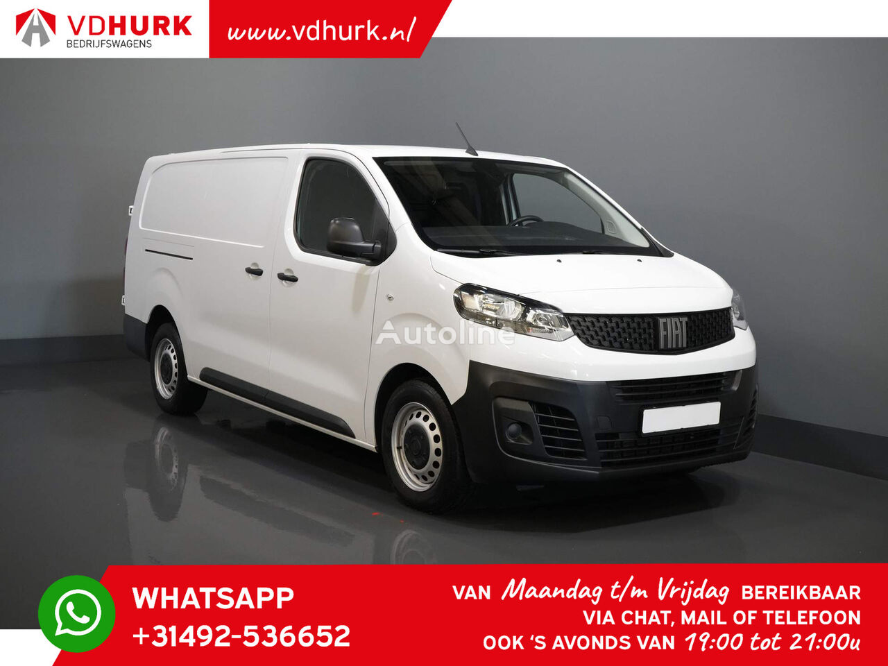 микроавтобус фургон FIAT Scudo 2.0 MJ 145 pk Aut. L3 Inrichting/ Standkachel/ Stoelverw./