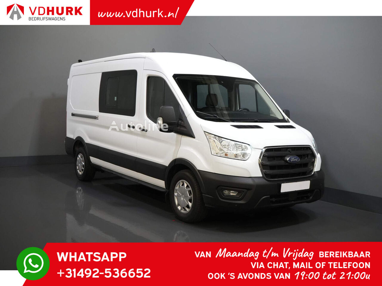 Ford Transit 2.0 TDCI 130 pk L3H2 DC Dubbel Cabine 7 Pers. / Adapt. C furgoneta