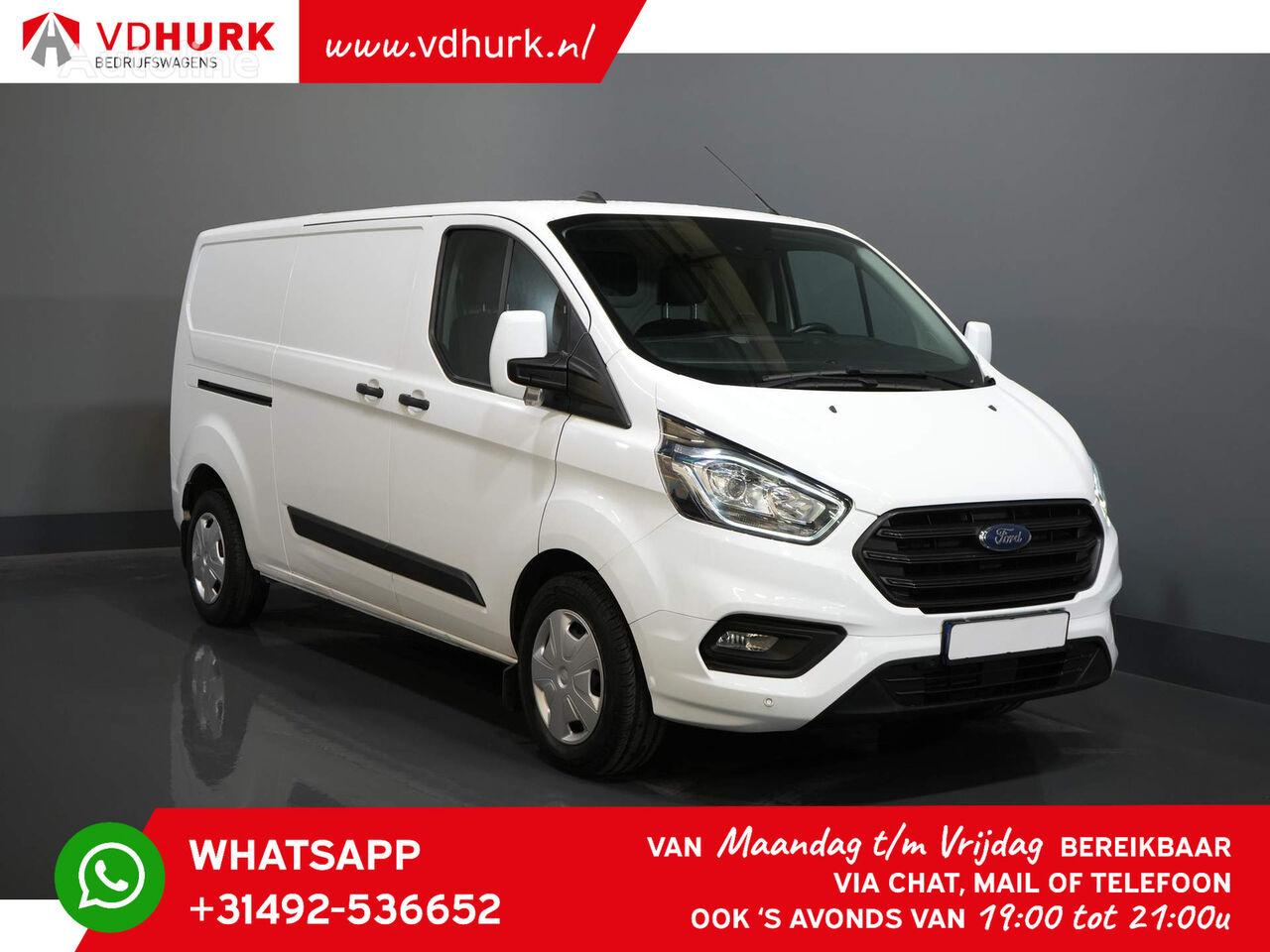 Ford Transit Custom 2.0 TDCI 130 pk Aut. L2 Cruise/ PDC V+A/ DAB+/ Ai gesloten bestelwagen