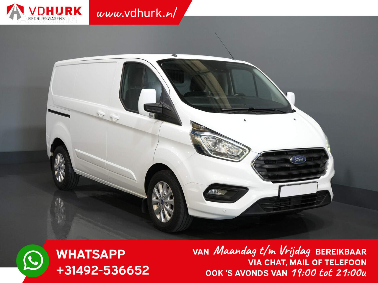 xe van khoang kín Ford Transit Custom 2.0 TDCI 130 pk Aut. Limited/ Carplay/ LMV/ Stand