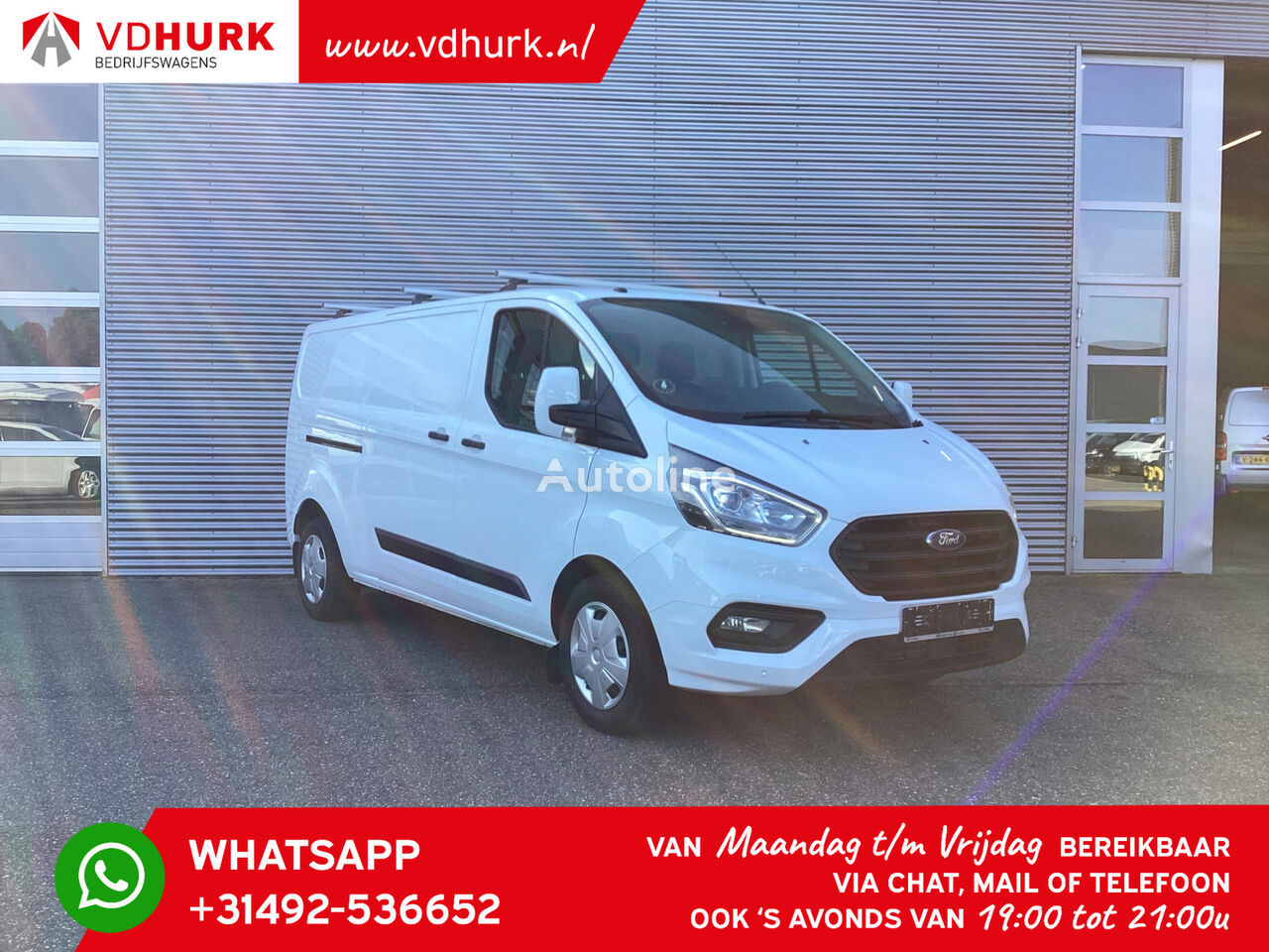 Ford Transit Custom 2.0 TDCI 130 pk L2 Standkachel/ Carplay/ Stoelver umpikori pakettiauto