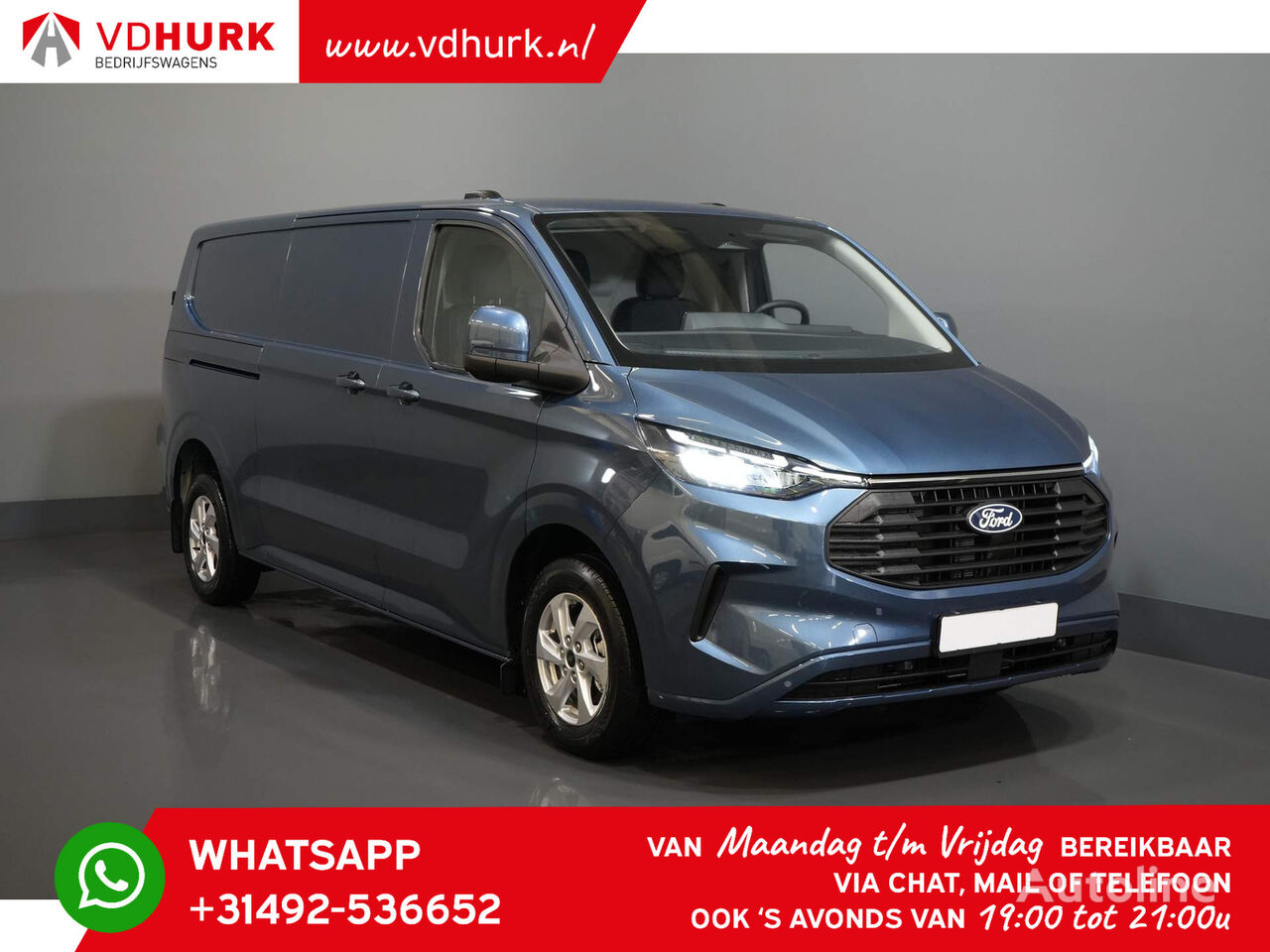 микроавтобус фургон Ford Transit Custom 2.0 TDCI 150 pk L2 LIMITED BPM VRIJ 2x SCHUIFDEUR