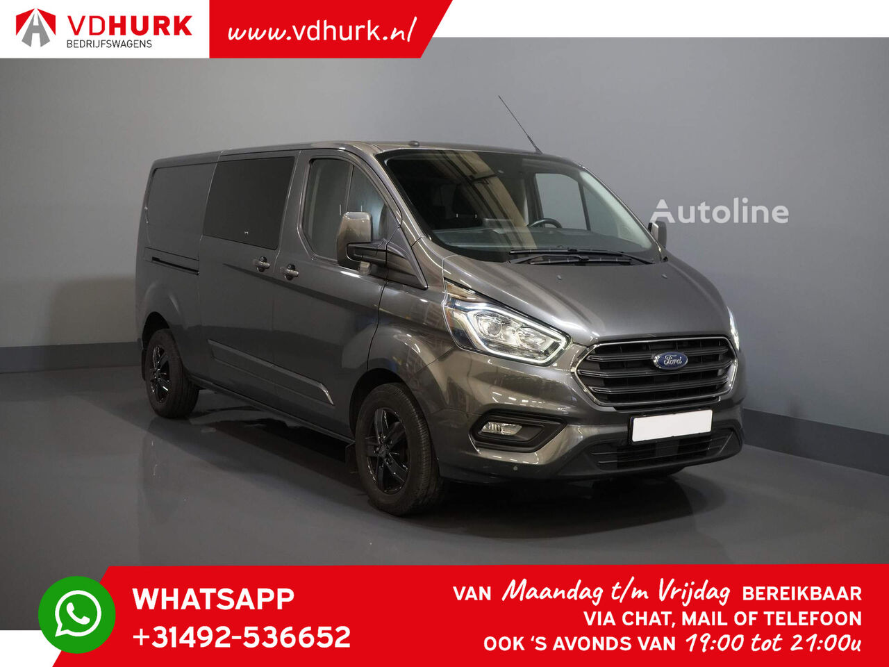 Ford Transit Custom 300 2.0 TDCI 170pk Aut. L2 Limited DC Dubbel Cabi closed box van