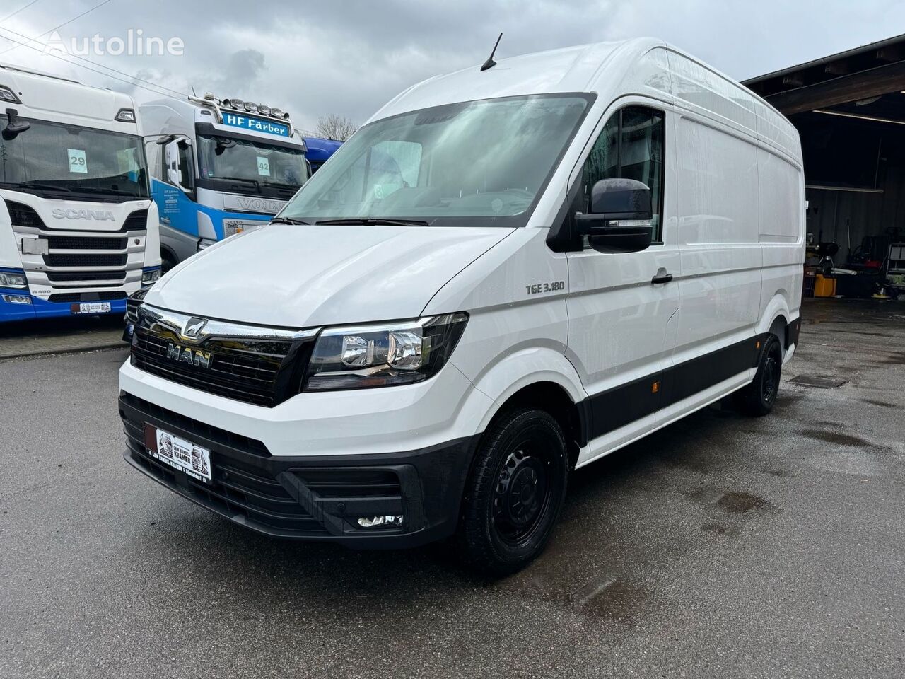 new MAN TGE 3.180  closed box van