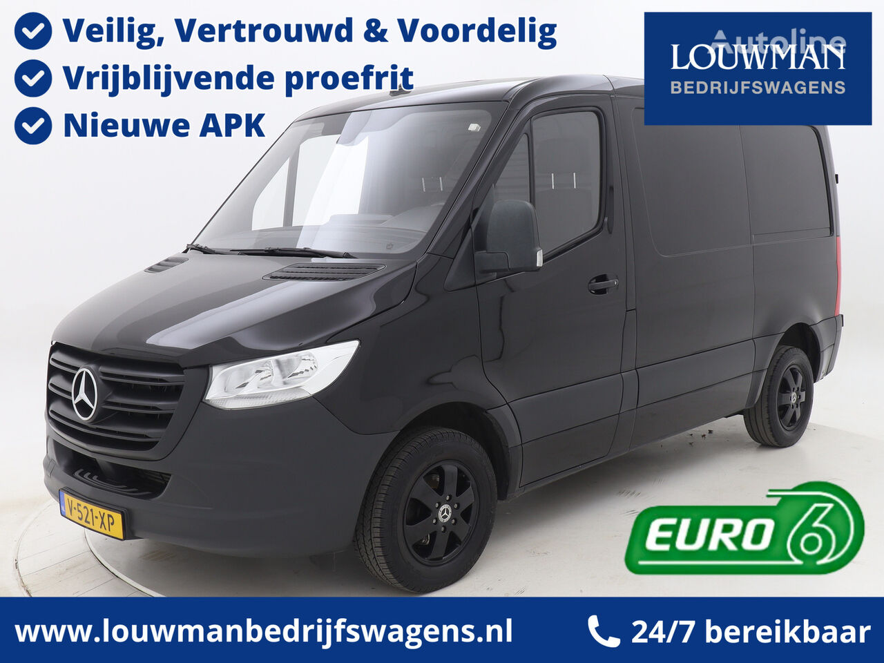 Mercedes-Benz Sprinter 211 2.2 CDI L1H1 Euro 6 Lichtmetaal Airco Betimmering T gesloten bestelwagen