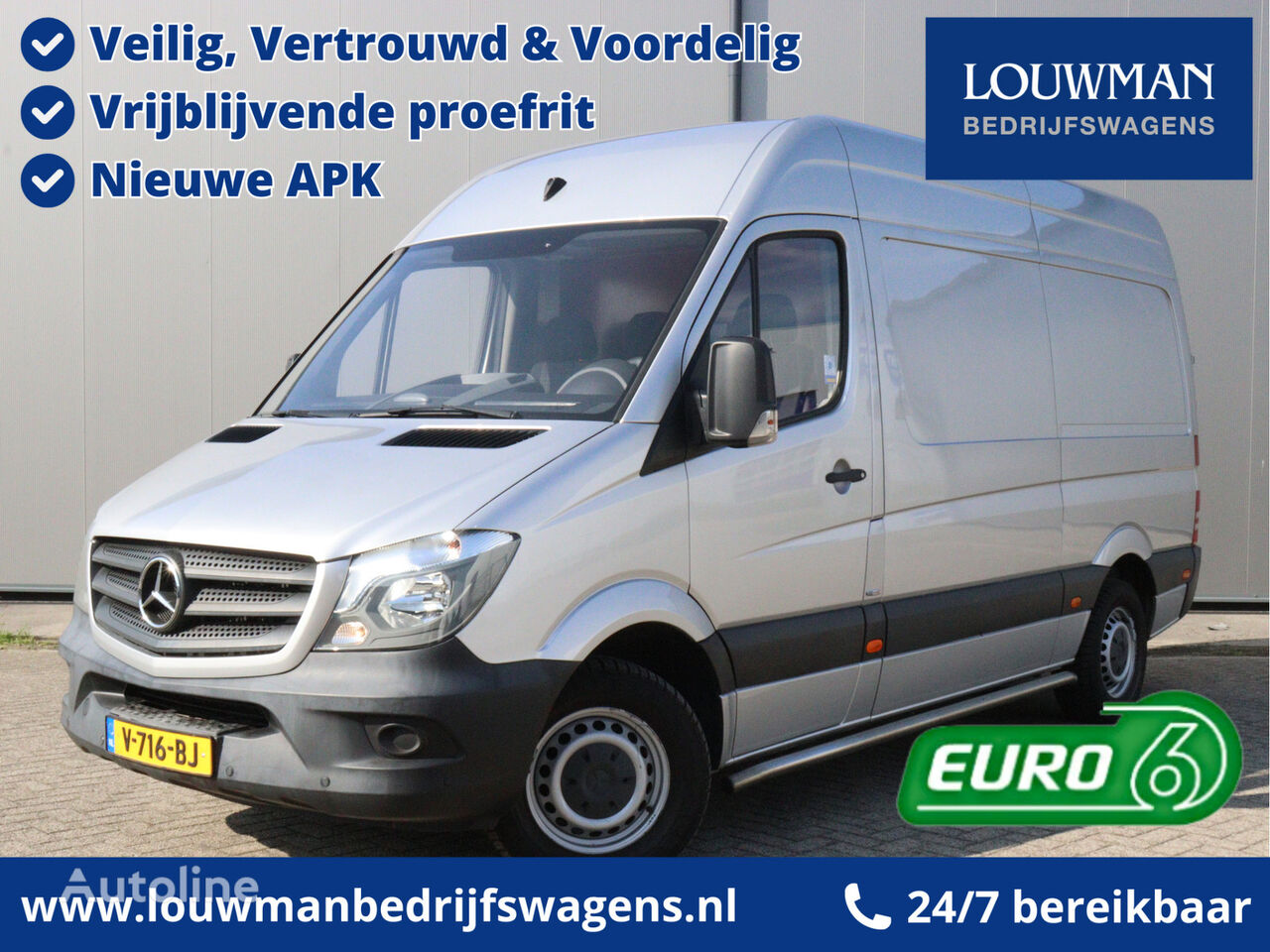 autoutilitară furgon Mercedes-Benz Sprinter 314 2.2 CDI 366 L2H2 7G Automaat Euro 6 Inrichting Crui