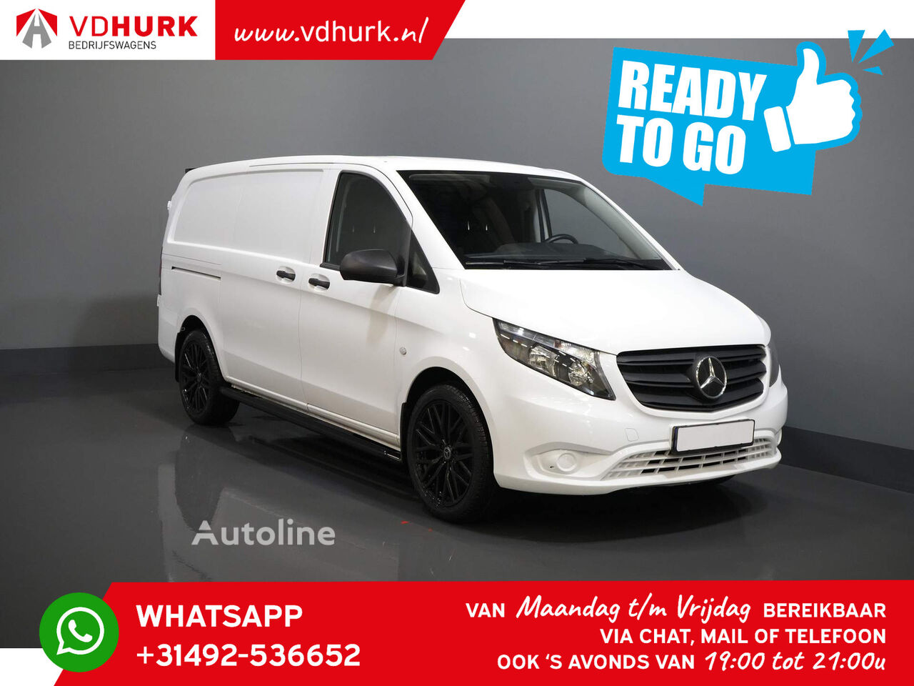 fourgon utilitaire Mercedes-Benz Vito 114 CDI Aut. L2 BPM VRIJ! Ready2Go Adapt. Cruise/ 19"LMV/ S