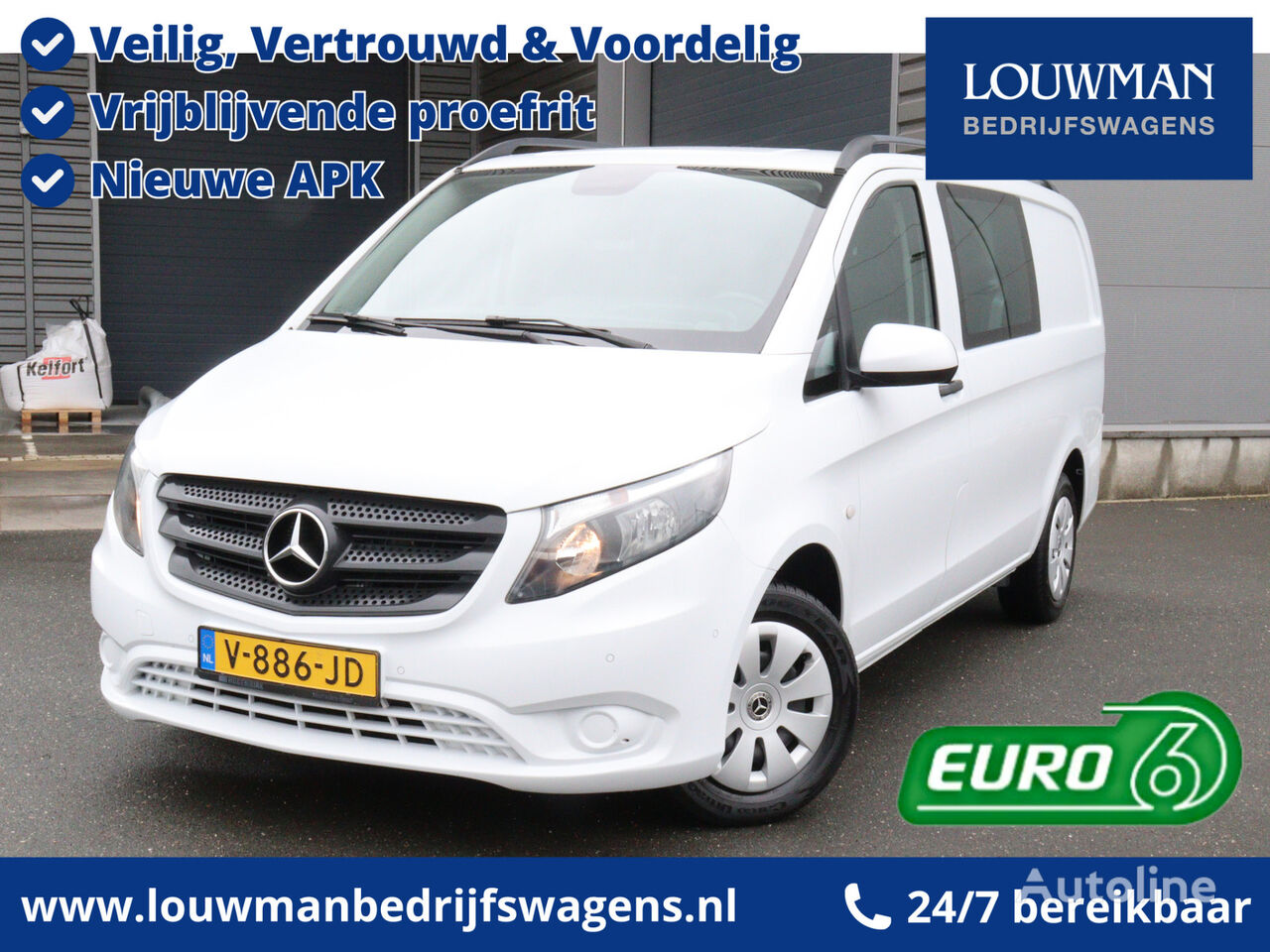 Mercedes-Benz Vito 114 CDI Lang Dubbele Cabine Comfort Business Ambition Navig kassevogn