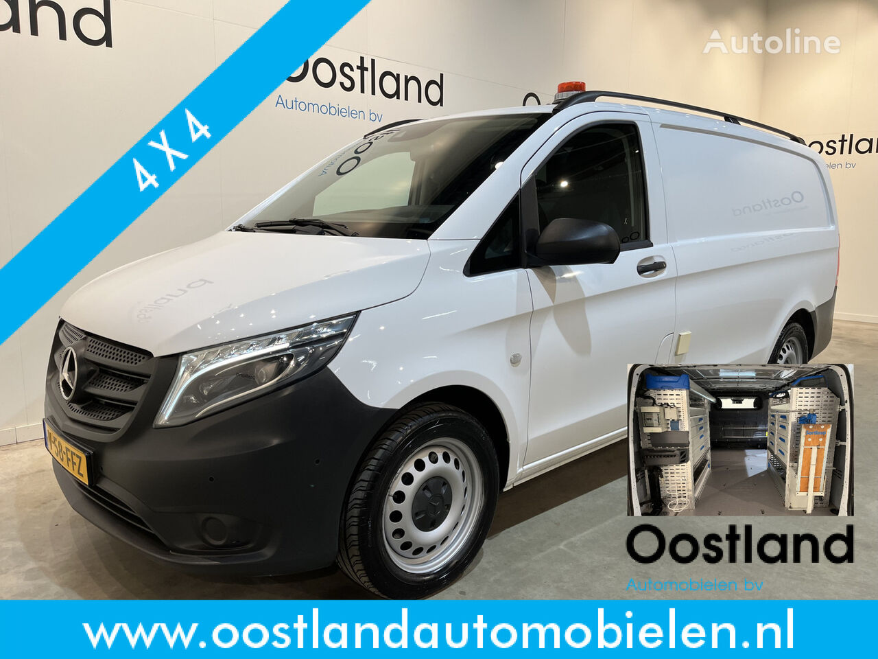 μίνι φορτηγό κόφα Mercedes-Benz Vito 119 CDI Lang 4X4 Automaat