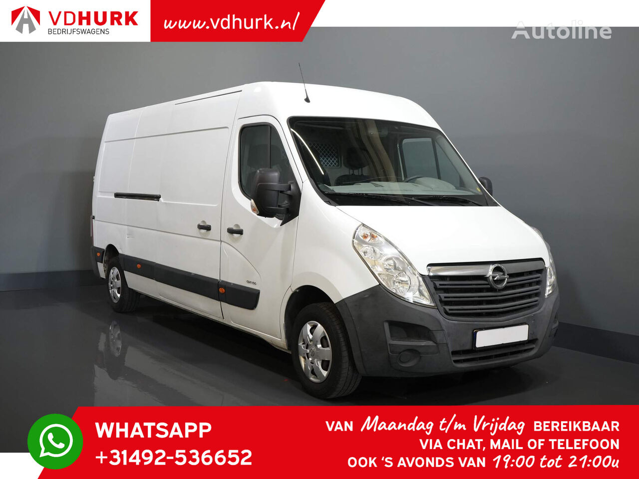 Opel Movano 2.3 CDTI L3H2 NL Auto/ Airco/ 270Gr.Deuren/ PDC/ 2.5t Tre closed box van