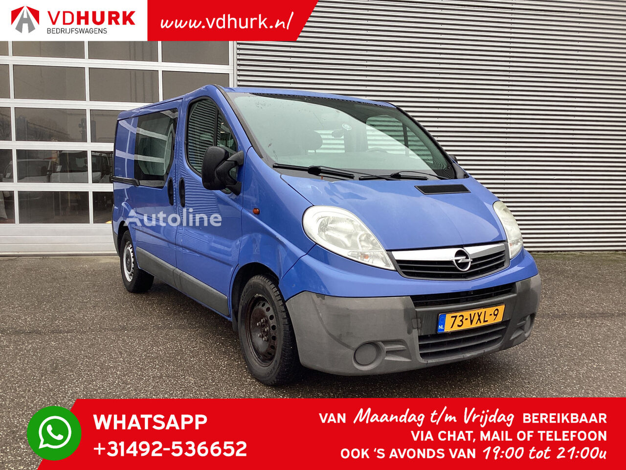 Opel Vivaro 2.5 CDTI 115 pk DC Dubbel Cabine MARGE 2x Schuifdeur/ 6 P minibus furgon