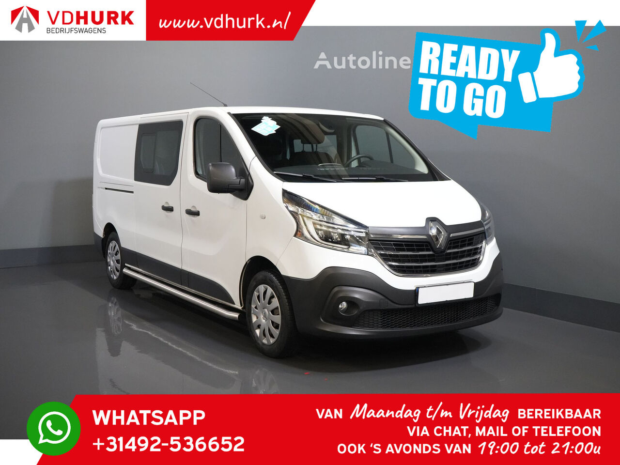 Renault Trafic 2.0 dCi 120 pk L2 Ready2Go DC Dubbel Cabine/ LED/ 2x schu furgoneta