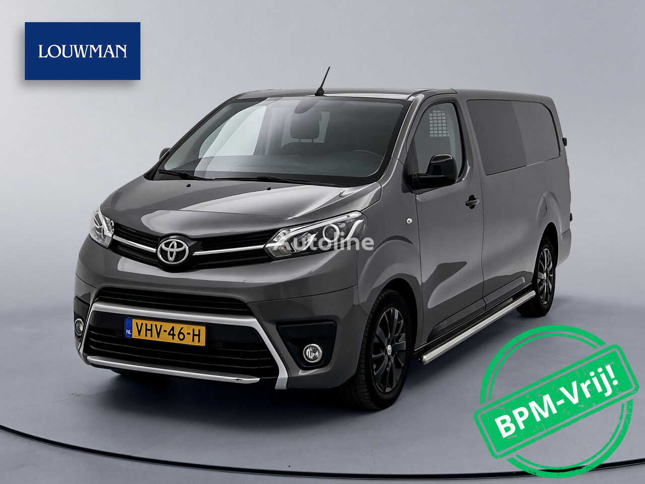 van dengan box tertutup Toyota PROACE Worker 2.0 D-4D Black Line Dubbele Cabine Trekhaak Naviga