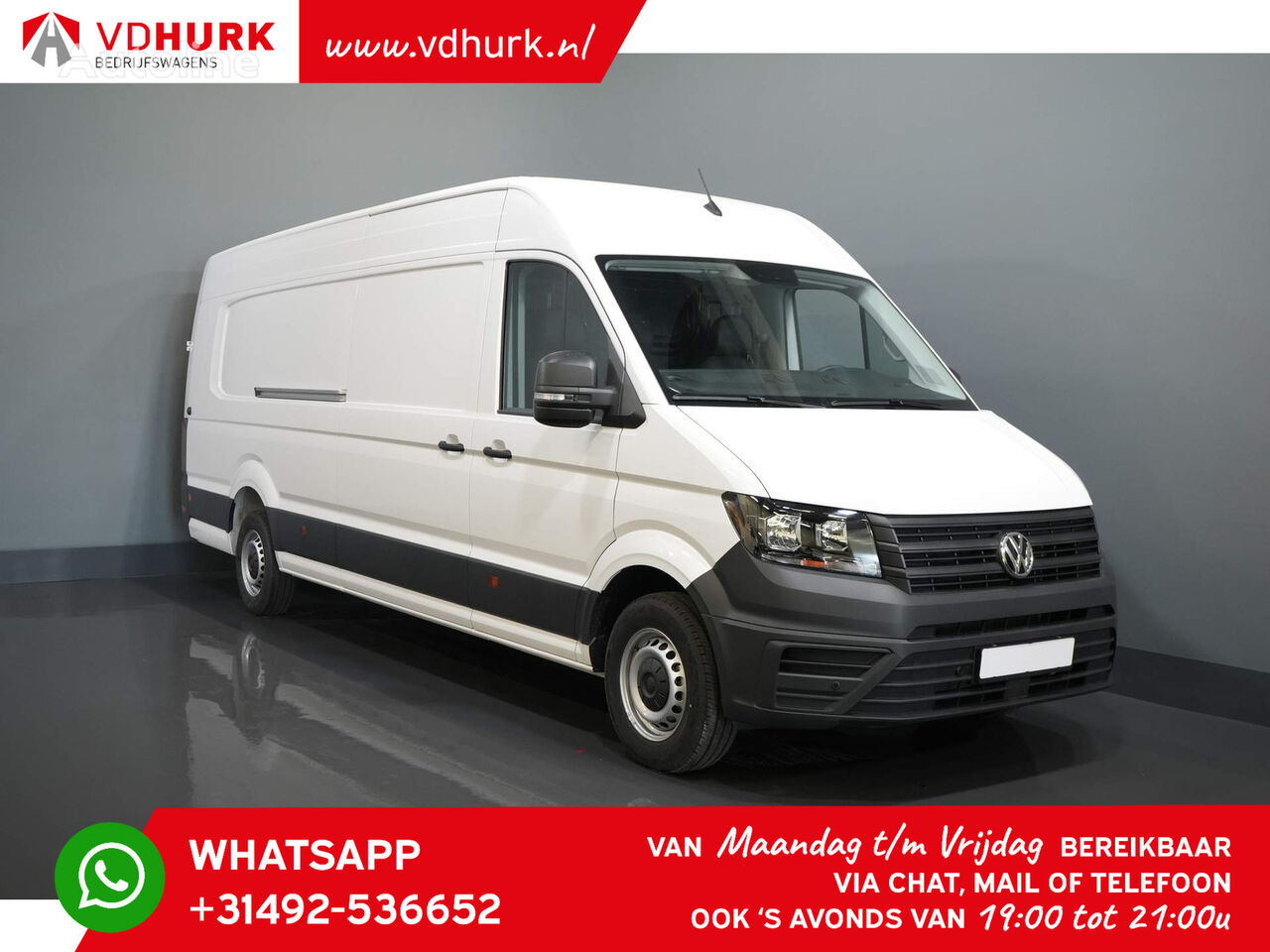 Volkswagen Crafter 35 2.0 TDI 180 pk Aut. L5H3 2x schuifdeur/ Carplay/ Navi closed box van