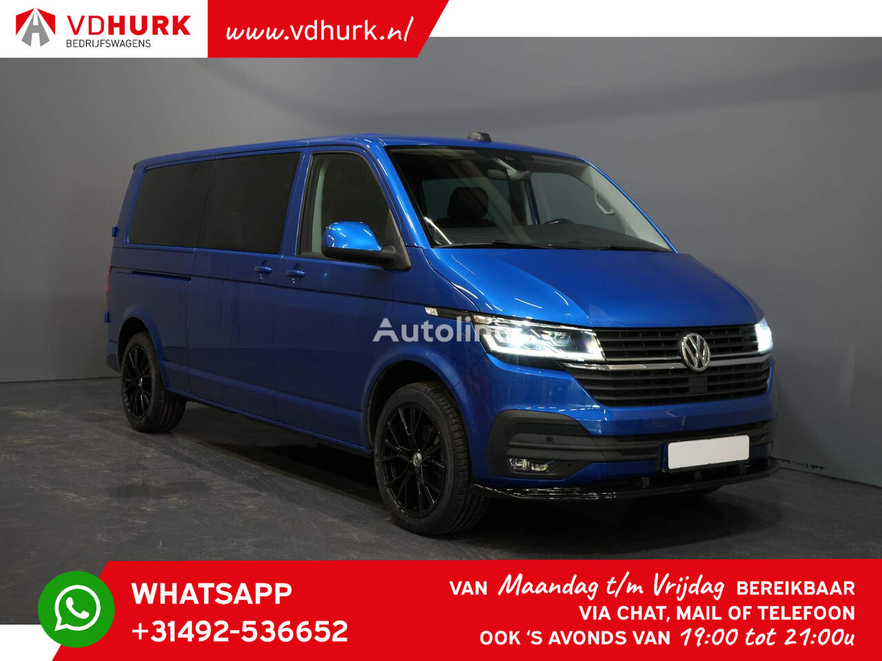 furgão Volkswagen Transporter T6.1 2.0 TDI 150 pk DSG Aut. L2 DC Dubbel cabine/ Le