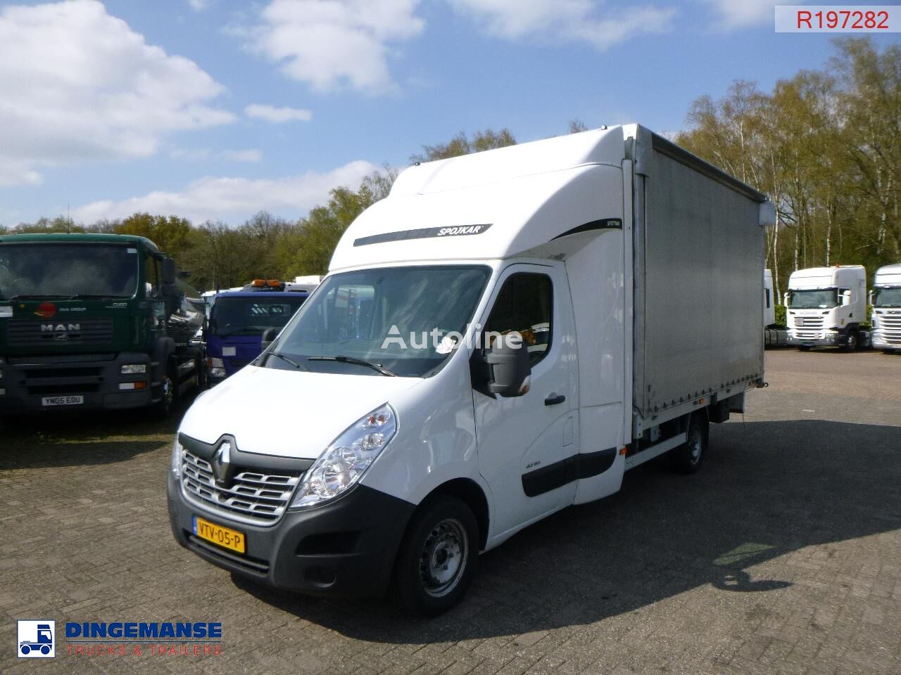 Renault Master 170 dci 4x2 curtain side van camión con lona corredera < 3.5t