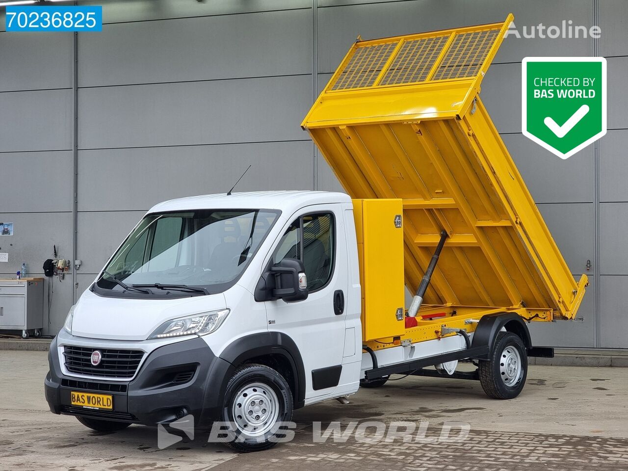 ανατρεπόμενο φορτηγό < 3.5τ FIAT Ducato 130pk Kipper met kist Trekhaak Navi Airco Cruise Benne Ti