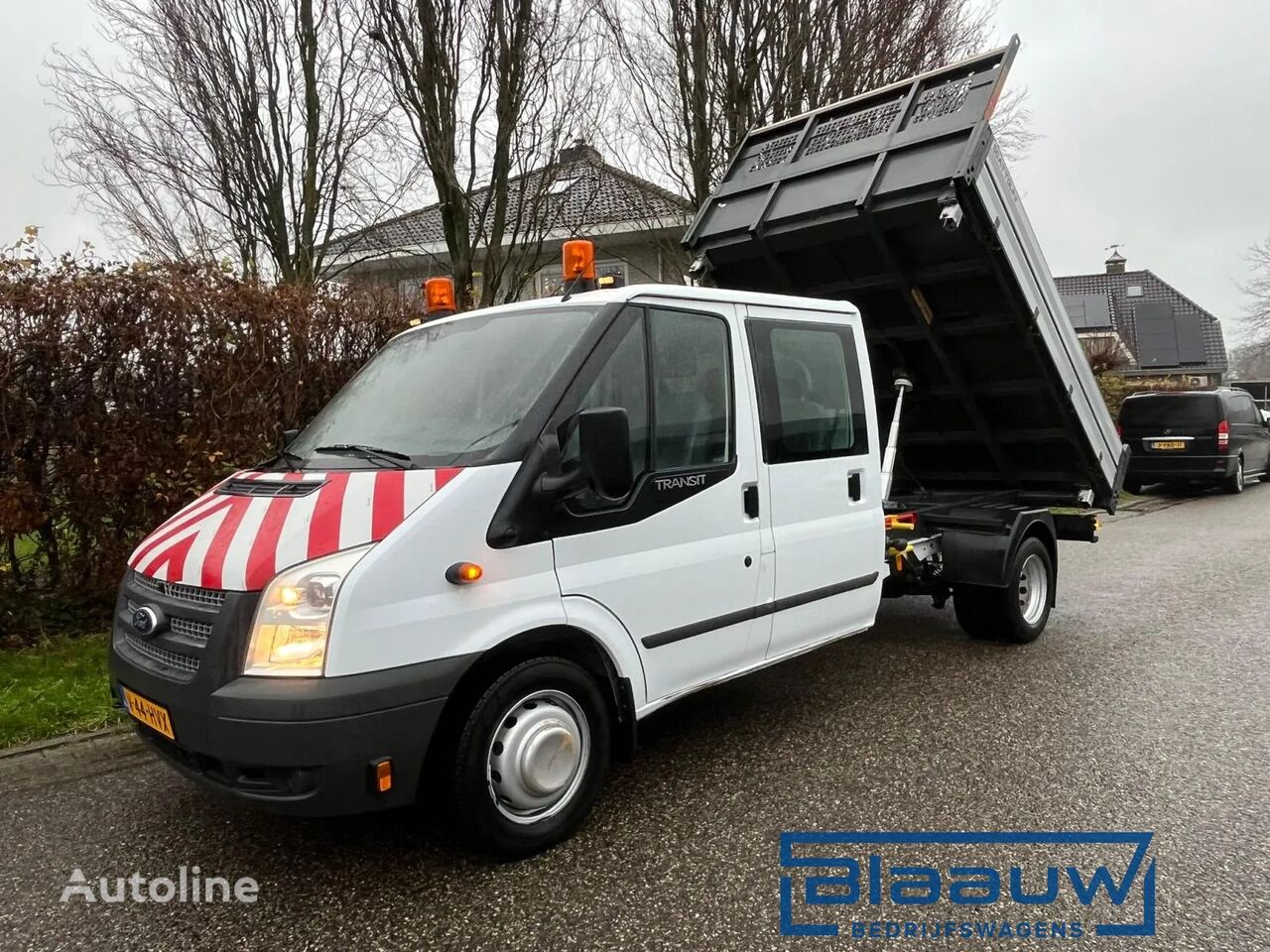 camion-benne < 3.5t Ford Transit 125pk DC Kipper Open laadbak | E5