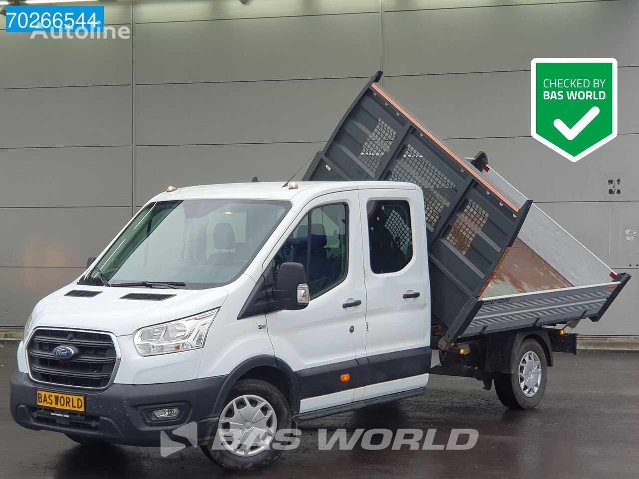 Ford Transit 130pk 3 zijdige Kipper Dubbel Cabine Nwe model Airco Cru dump truck < 3.5t