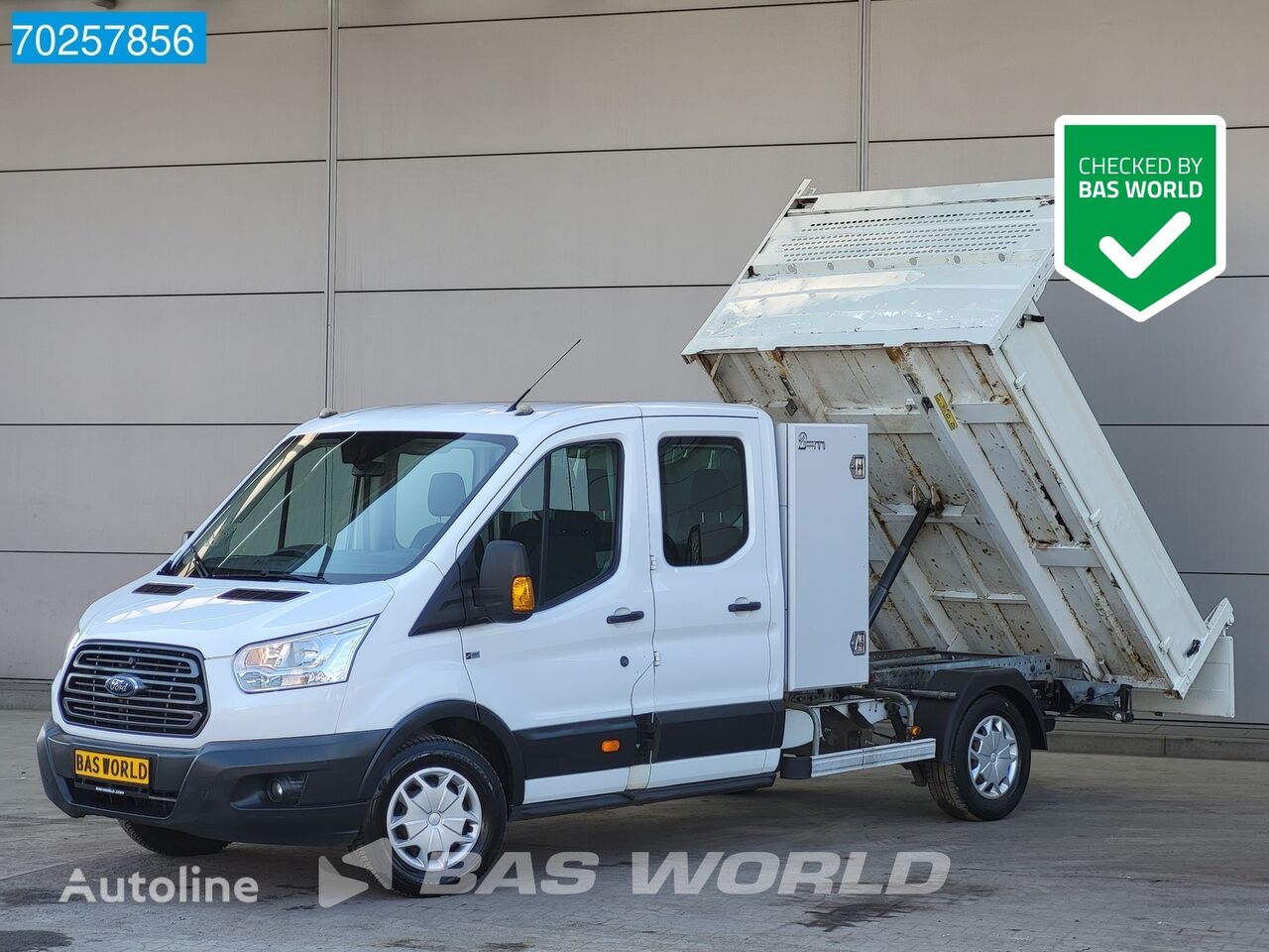 Ford Transit 130pk Euro6 Kipper Dubbel Cabine Trekhaak Airco Benne Ki kipper vrachtwagen < 3.5t