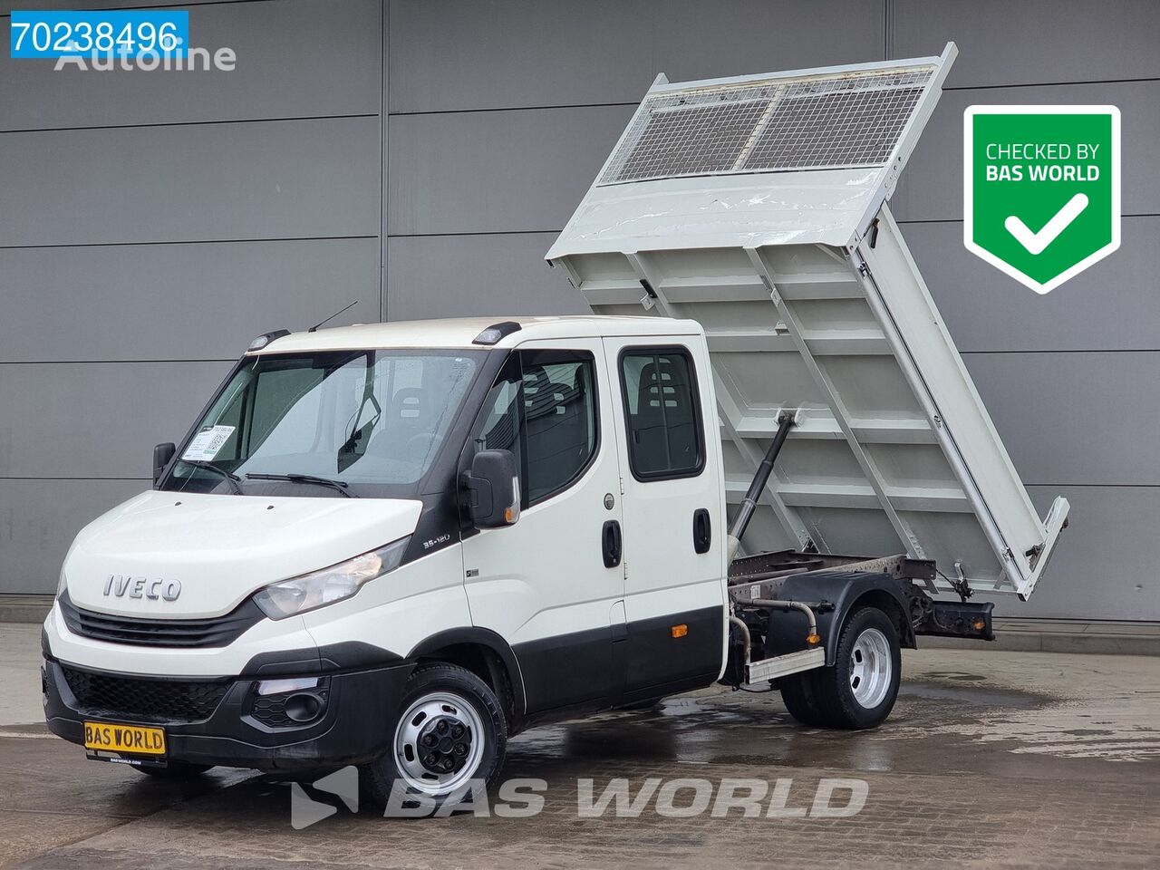 camion-benne < 3.5t IVECO Daily 35C12 Euro6 Dubbel Cabine Kipper 3500kg trekhaak Tipper Be