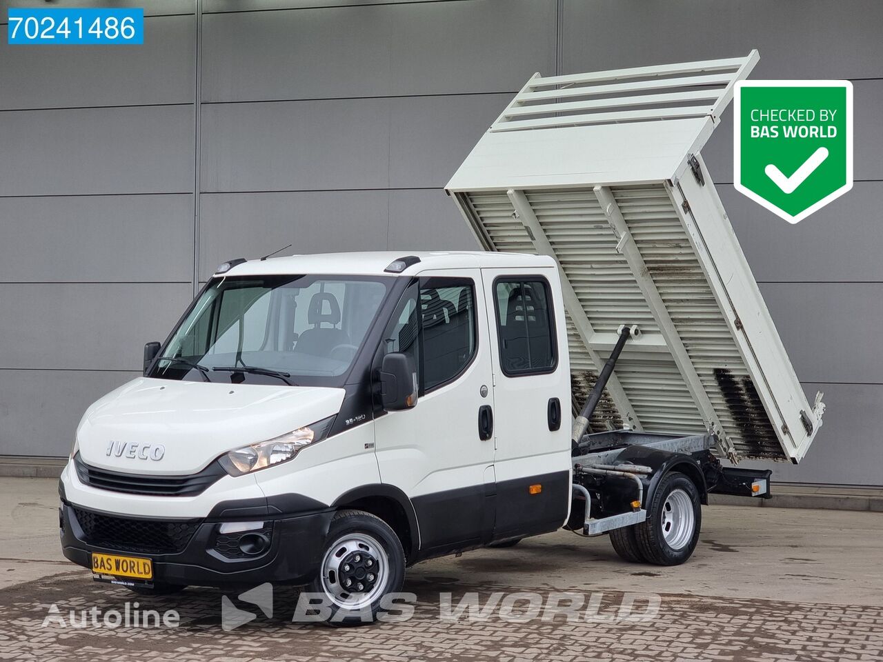 самоскид < 3.5т IVECO Daily 35C12 Kipper Dubbel Cabine Euro6 3500kg trekhaak Tipper Be