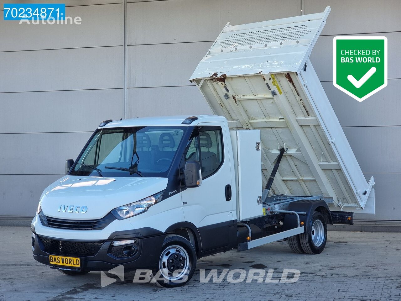 IVECO Daily 35C12 Kipper met kist Euro6 3500kg trekhaak Airco Cruise T damperli kamyon < 3.5t