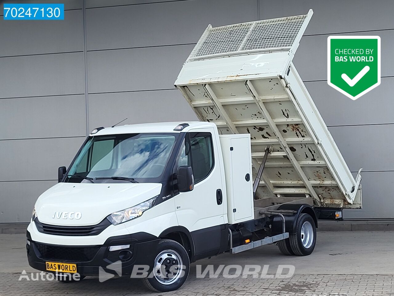 sklápač < 3.5t IVECO Daily 35C12 Kipper met kist Euro6 3500kg trekhaak Tipper Benne K