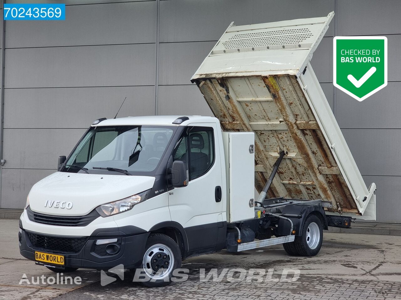 IVECO Daily 35C12 Kipper met kist Trekhaak Airco Cruise Euro6 Tipper B dump truck < 3.5t