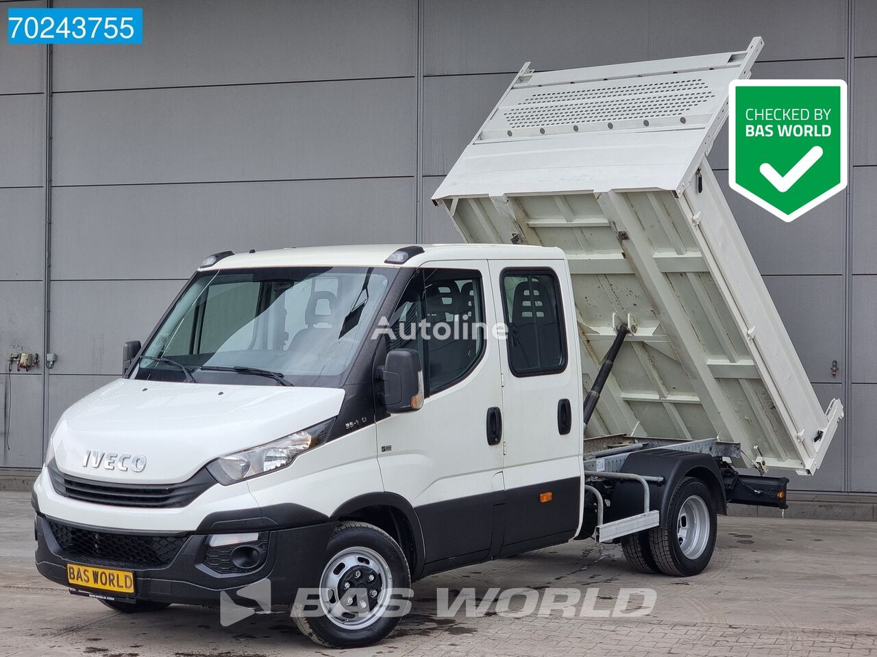 IVECO Daily 35C14 Kipper Dubbel Cabine 3500kg trekhaak Euro6 Tipper Be pašizgāzējs < 3.5t