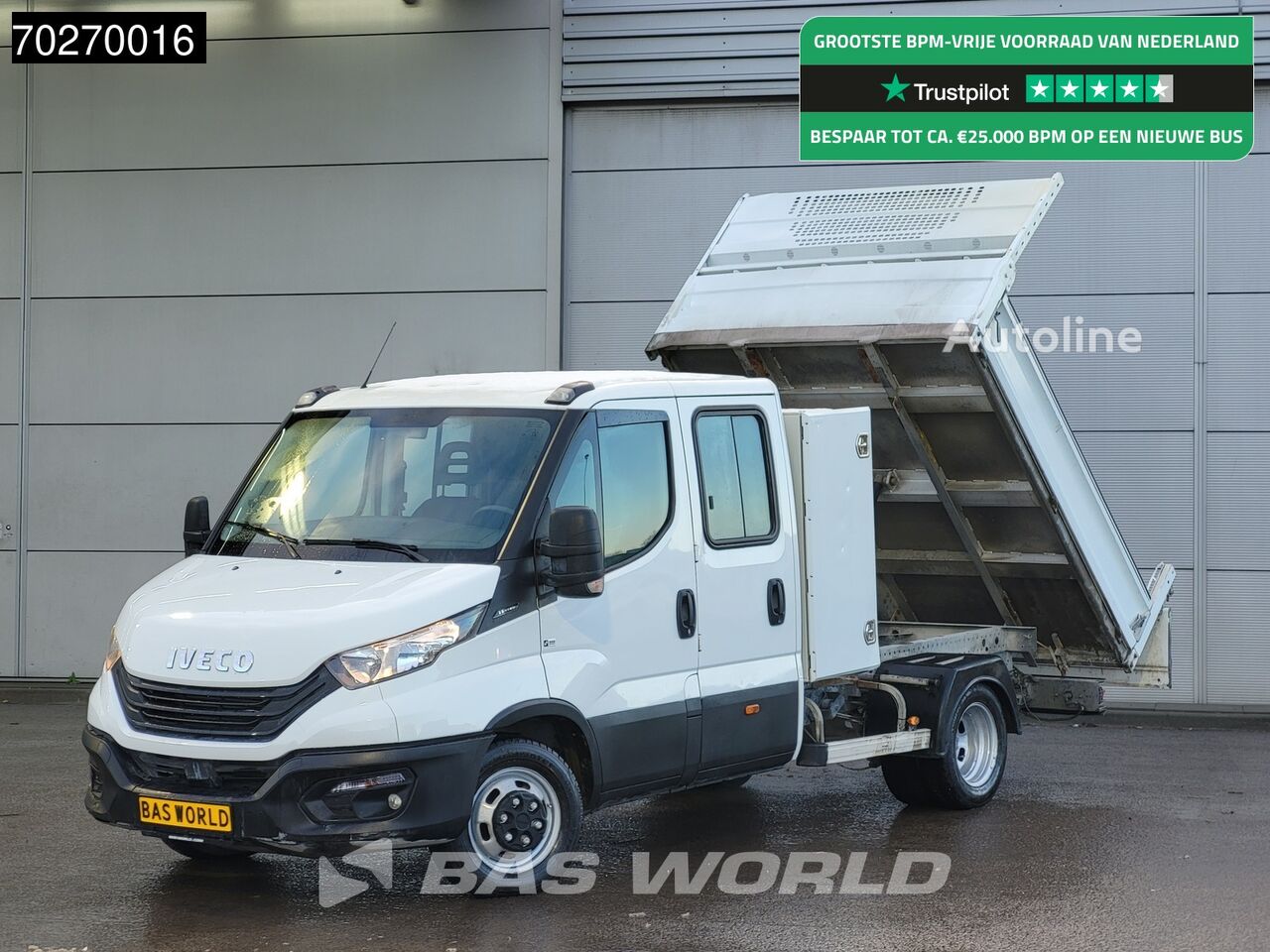 IVECO Daily 35C14 Kipper Dubbel Cabine met Kist 3500kg trekhaak Airco  dump truck < 3.5t