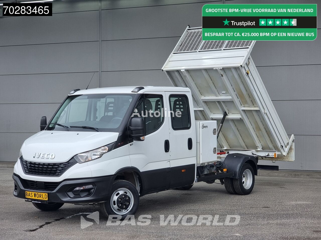Ανατρεπόμενου φορτηγού < 3.5τ IVECO Daily 35C16 3.0L Kipper met Kist Dubbel Cabine Dubbellucht 3,5t προς πώληση | Autoline GR Ανατρεπόμενο φορτηγό < 3.5τ IVECO Daily 35C16 3.0L Kipper met Kist Dubbel Cabine Dubbellucht 3,5t - Autoline